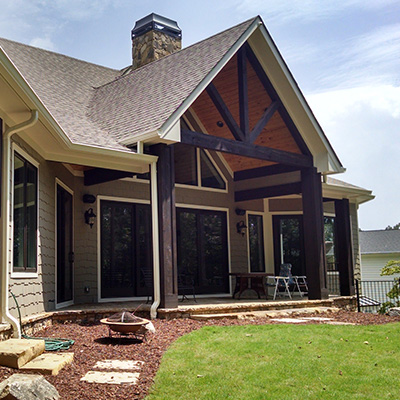 custom home exterior