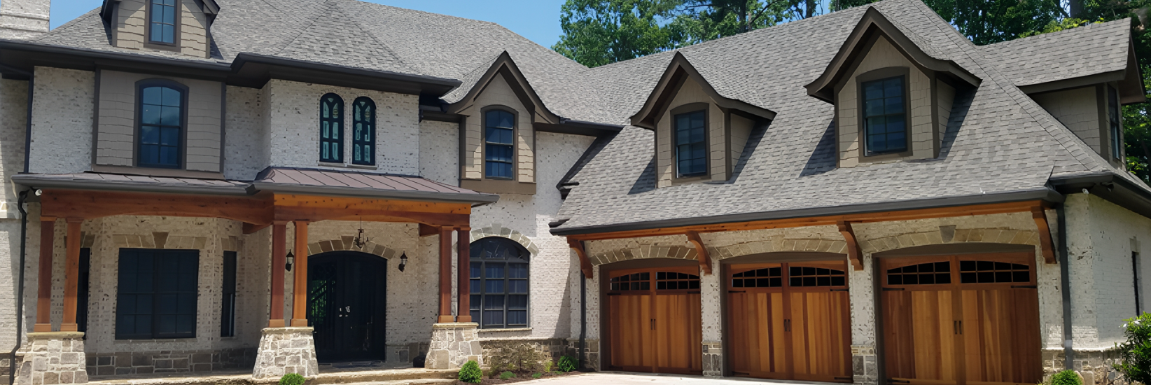exterior of custom home build