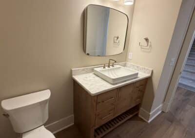 Guest bathroom in Canton GA custom home