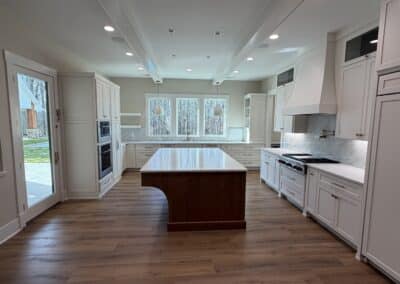 Kitchen in custom home Canton GA with modern farmhouse style