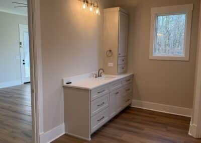 Master bathroom vanity in Canton Georgia custom home