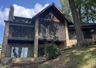 rear exterior of lakefront home in Gainesville GA