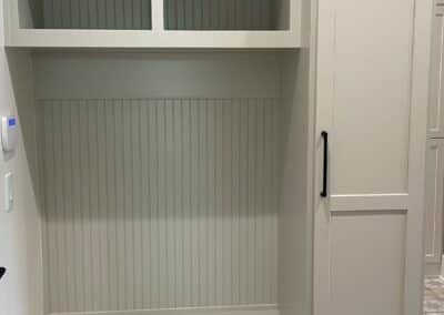 mudroom with built in storage in Gainesville GA custom home