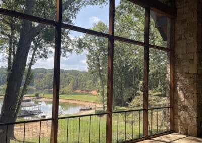 screened in stone patio Lake Lanier Gainesville GA