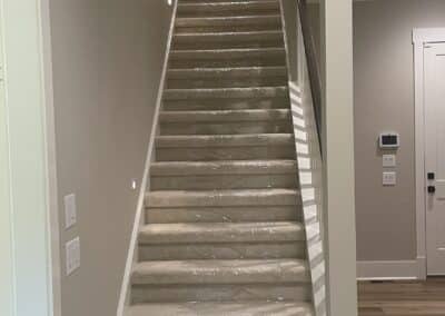 Carpeted staircase custom home Canton Georgia