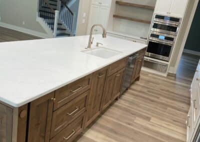 Kitchen island modern farmhouse Canton GA custom home