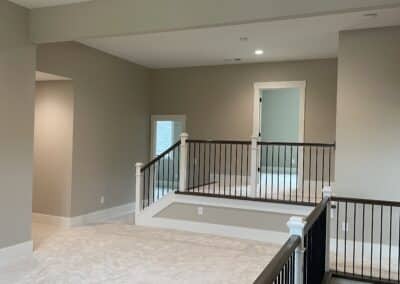 Raised entry to upstairs bedroom Canton GA custom home