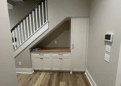 Under stair storage custom home Canton Georgia